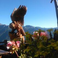 Ausblick der Terrasse des Frommes - Alp Restaurants